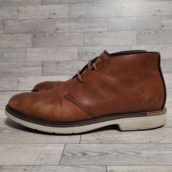 Men\'s Cole Haan Go To Zerogrand 360 Brown Leather Lace Up Chukka Boots Size 12 main image 4